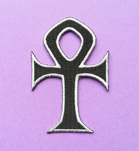 Egyptian Ankh Iron on Patch ancient Egypt cross loop life power symbol King Goth
