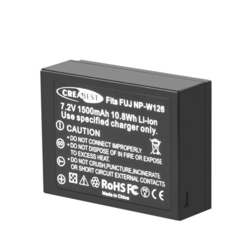 2x1500mah np-w126 batería /& LCD cargador para Fujifilm x-e1 x-e2 x-e2s x-pro2 x-pro1