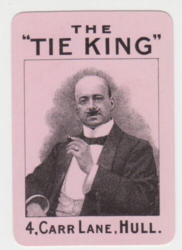 Playing Swap Cards  GENUINE 1 only single VINTAGE ADVERTISING /"THE TIE KING/"