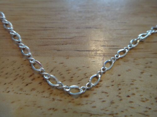 Details about  / 24/" Sterling Silver TINY 2 mm Figure 8 Fine Chain Necklace