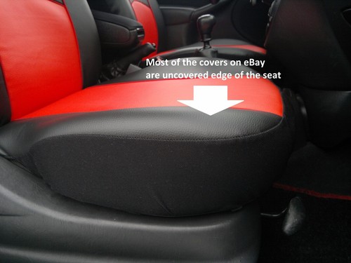 Toyota Auris Hybrid Estate 2015 ONWAR Eco Cuero asiento delantero cubre Chaleco Camiseta