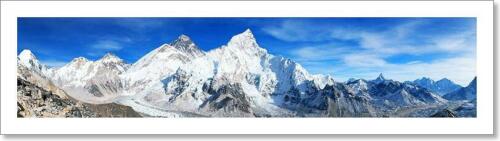 Home Decor Poster Wall Art Mount Everest And Khumbu Art Print // Canvas Print