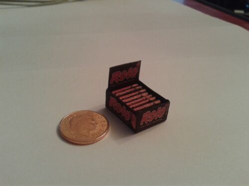 Box of Rolos Sweets for Dollshouse Miniatures Display 1//12 Scale