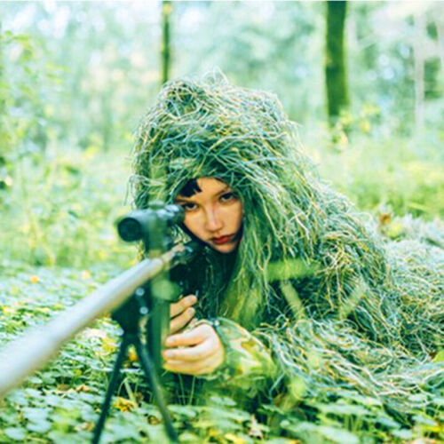 Kids 3D Ghillie Suit Children Woodland Outdoor Game Play Show Suit for Halloween