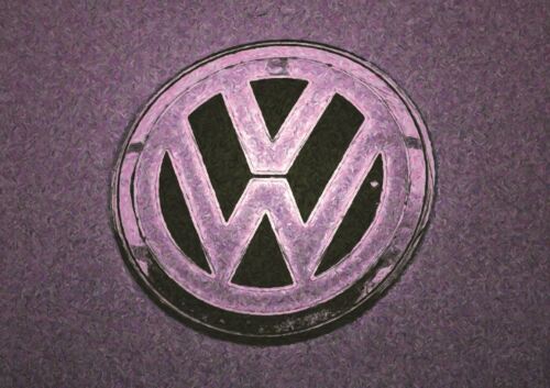 VW LOGO SIGN VOLKSWAGEN SMALL POSTER ART PRINT A3 SIZE GZ2092
