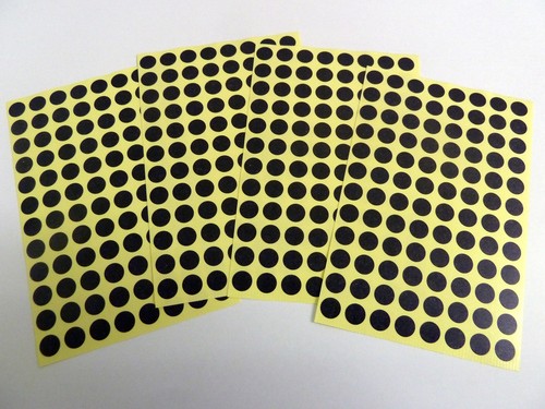 Gefärbt 8mm Runder Aufkleber Selbstklebeetiketten Verschiedene