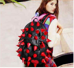 Details about   HOT Fashion Hedgehog Spike Punk Backpack Spiky Tablet Traveling Camping Bags 
