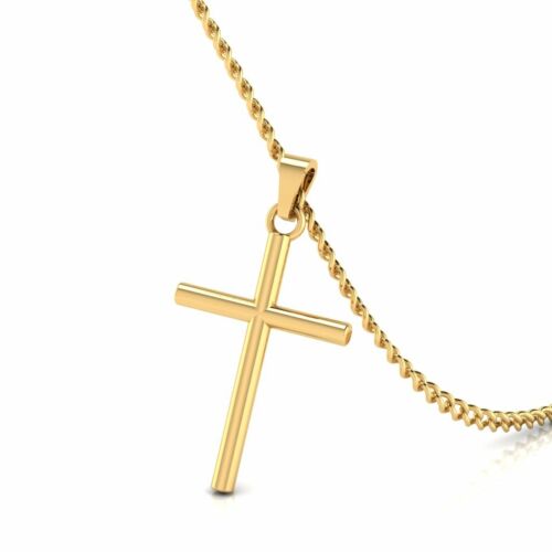 Details about  / Christmas Gift Real 14Kt Yellow Gold Cross Pendant For Men /& Women 0.81 in Long