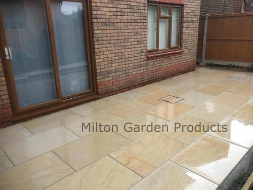 Smooth Honed Mint Ivory Indian Sandstone Paving 1m2 900x600 *READ DESCRIPTION*