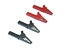 Messleitung fiches bananes 4 mmâ² prüfkabel Rouge Noir 4 Pinces crocodile 55 mm
