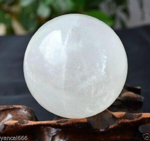 Free stand NATURAL CLEAR QUARTZ CRYSTAL SPHERE BALL HEALING GEMSTONE 100mm 