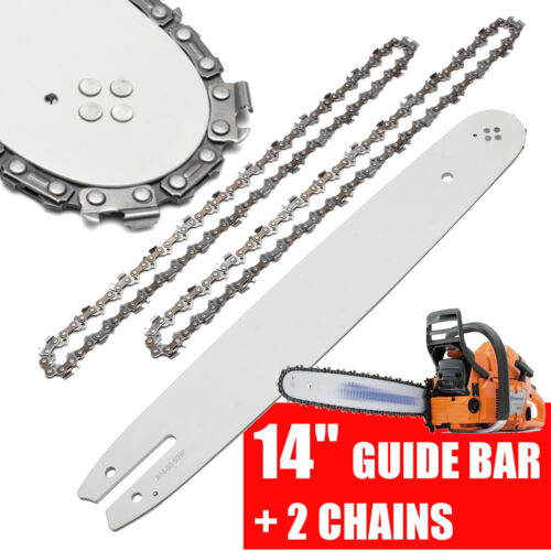 2 CHAINSAW Chains & 14'' Guide Bar For STIHL Chainsaws 017 MS170 HT70 MSE160 ！ 