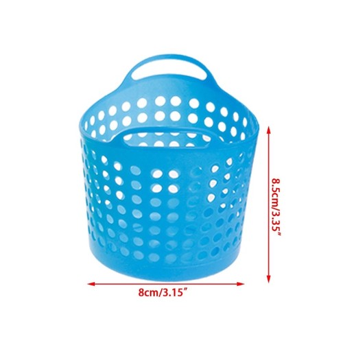 Office Desktop Storage Baskets Makeup Organizer Trash Bin Garbage Can Plastic