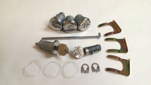 1967 Chevelle Malibu Lock Cylinder Set Ignition Door Trunk Glove Box Keys SS 