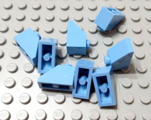 New LEGO Lot of 8 Medium Blue 2x1 Slopes