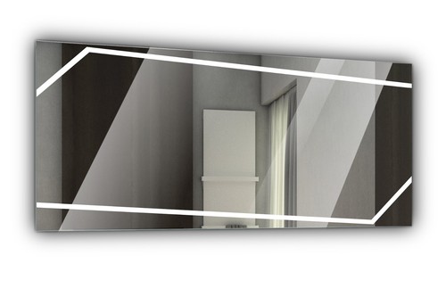 MIAMI Moderne Badezimmerspiegel mit LED-Beleuchtung Maß+EXTRAS