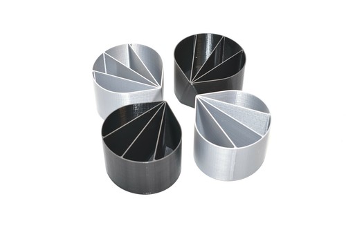 4-Compartment Divided Acrylic Paint Pour Cup Reusable Fluid Pour