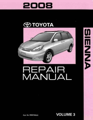 OEM Repair Maintenance Shop Manual Bound for Toyota Sienna Volume 3 Of 3 2008