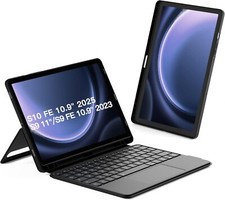 Funda Inateck con Teclado para Samsung Galaxy Tab S10 FE/S9 QWERTZ con Touchpad