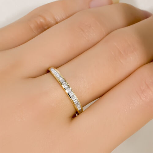 14k Yellow Gold Womens Diamond RING 1//6 CT Wedding Anniversary BAND Size 5-11