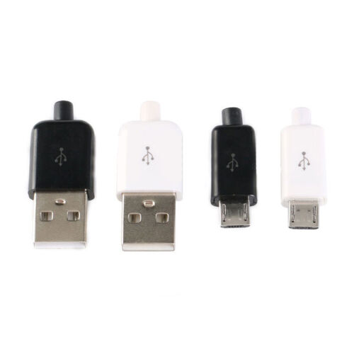 Conector USB 2.0 de soldadura Línea De Datos Blindado Micro macho Accesorio interfaz 5P 