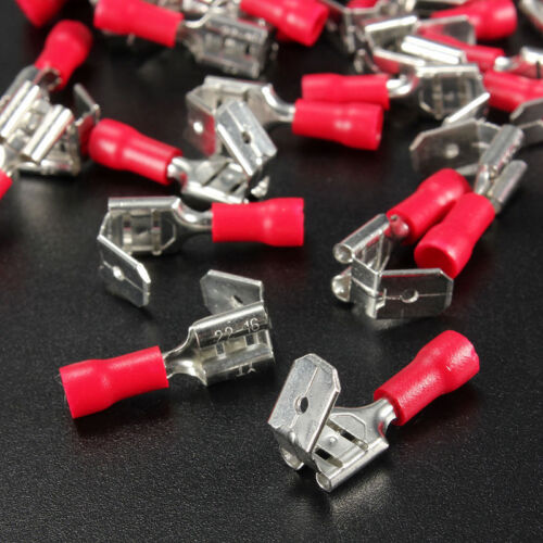 Flachsteckhülsen mit Abzweig Isoliert Kabelschuhe für Flachstecker 0.5mm-6mm² 