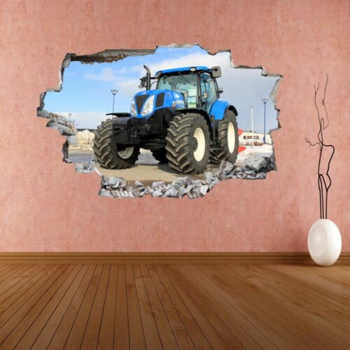 Modern Tractor Wall Art Sticker Mural Decal Poster Farm Farmhouse Kids Room BZ39 
