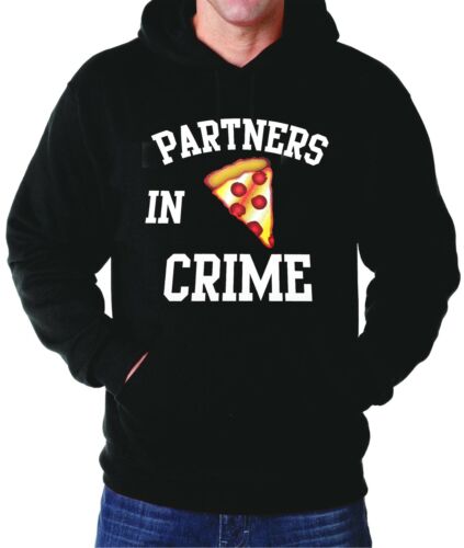 Hoodies Couple Partners in Crime Beer Weed Pizza Games Guns Sweatshirts Matching