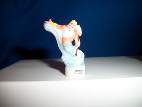 KING TRITON Miniature Figurine LITTLE MERMAID Porcelain FEVES Mini Figure DISNEY