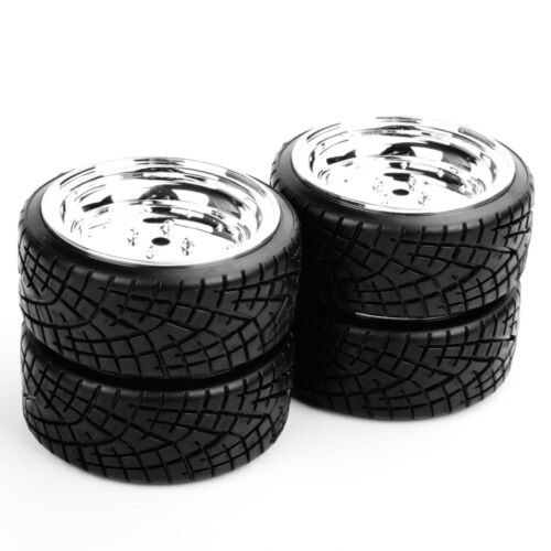 4PCS Drift Tires/&Wheel 12mm Hex Tire set For HPI HSP RC 1:10 On-Road Racing Car