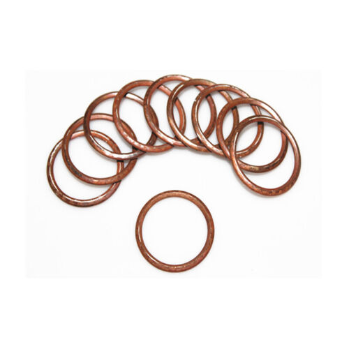 ID=10~28mm Copper Asbestos Core Gasket Cars Exhaust Pipe Silencer Sealing Washer