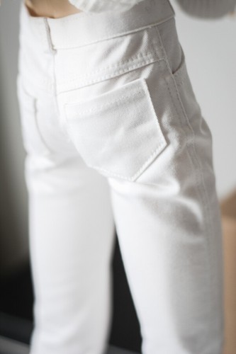 White Jeans Pants Trousers Outfits For Female BJD 1//3 24/" SD AOD AS Luts dollfie