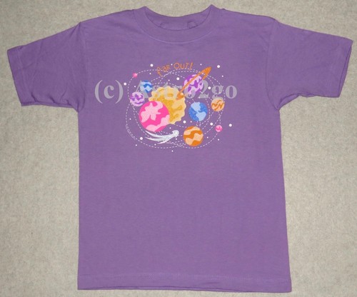 FAR OUT!--Space Stars Planets Saturn Earth Astronomy Comets Girls Kids T shirt