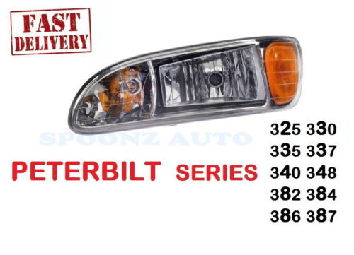 LEFT 2005-2016 PETERBILT PETE Headlight lamp 382 384 16-09190L DRIVER