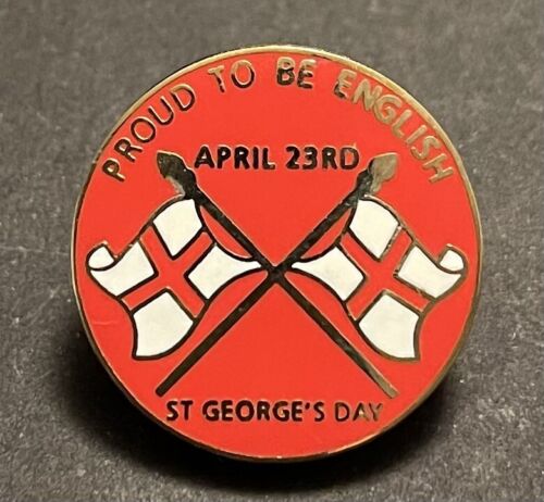 English & Proud Blue St Georges Day 23rd April Badge Enamel Pin Badge 