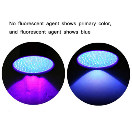 UV 100 Leds Flashlight 395nm Ultra Violet Torch Light Lamp Blacklight DetectorBB