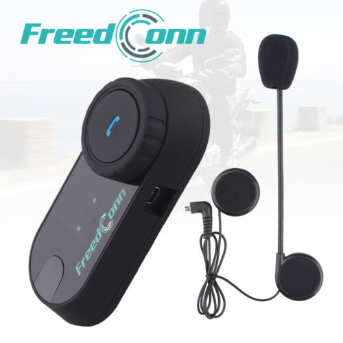 Freedconn T-COMVB Motorcycle Intercom Helmet Headset Bluetooth Moto Interphone 
