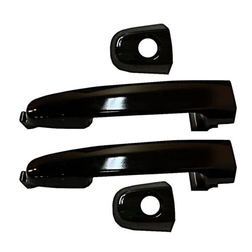 Outside Door Handle Front Pair Set 2 For 03-10 Pontiac Vibe 209 Black Sand Pearl 