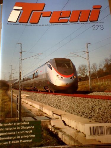 I Treni 278  prove e misure locomotiva Rivarossi E 402A 