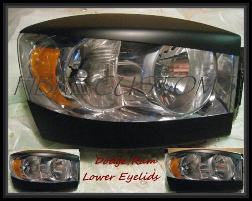 Made to fit Dodge Ram 06 07 08 1500 2500 3500 Lower Eyelids Headlight HID