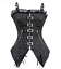 Women Gothic Steampunk Party Costume Corset Bustier Basque Burlesque Dress Top