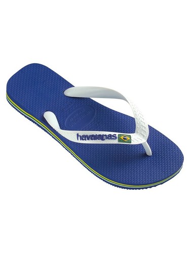 Blue Havaianas Men/'s Brasil Logo Flip Flops