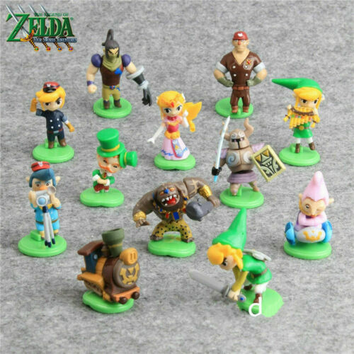 12X The Legend of Zelda Spirit Tracks Link Bryne Mini Action Figures Capsule Jouet