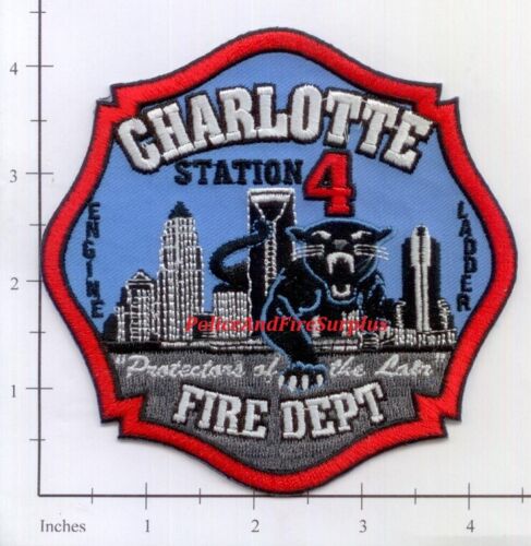 Charlotte Station 4 NC Fire Dept Patch Protectors of the Lair North Carolina 