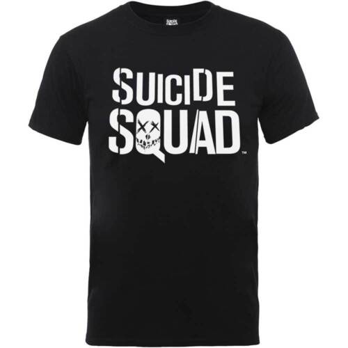 Suicide Squad Logo Black Mens T-Shirt Film Movie Batman Harley Quinn Official 