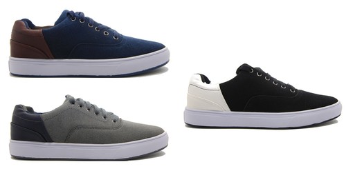 Mens New Attwood Deluxe Canvas Skater Shoes Plimsolls Summer Trainers