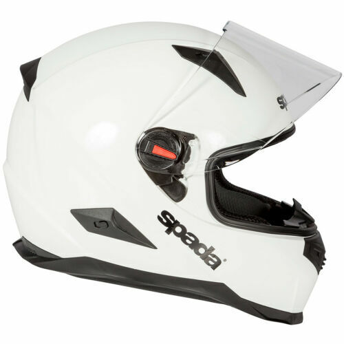 Spada RP900 Gloss White Full Face Motorcycle Motorbike Helmet
