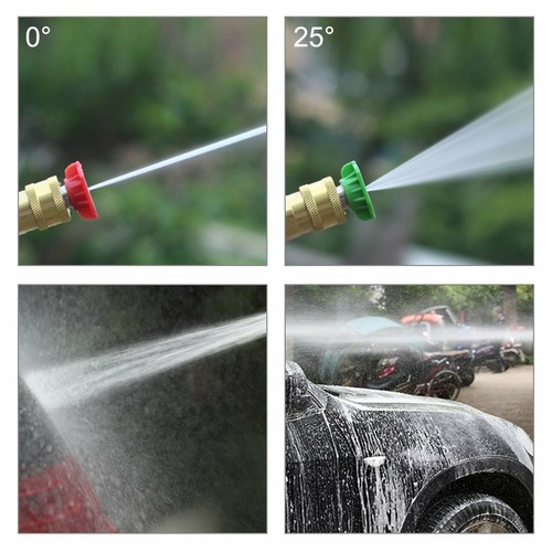 Replacement 3000PSI Pressure Car Washer Spray Gun Wand Lance W//5 Nozzle Tip UK