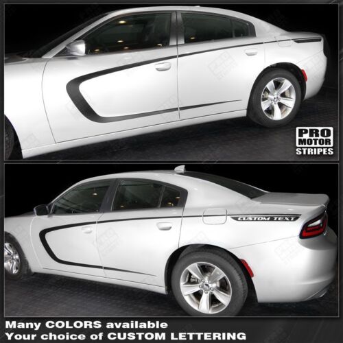 Choose Color Dodge Charger 2011-2019 Front to Rear Side Accent Stripes Decals