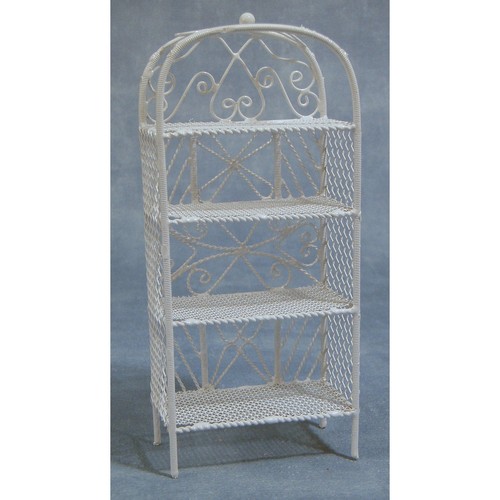 Maison de poupées miniatures échelle 1//12 blanc fil étagère unité DF503A neuf
